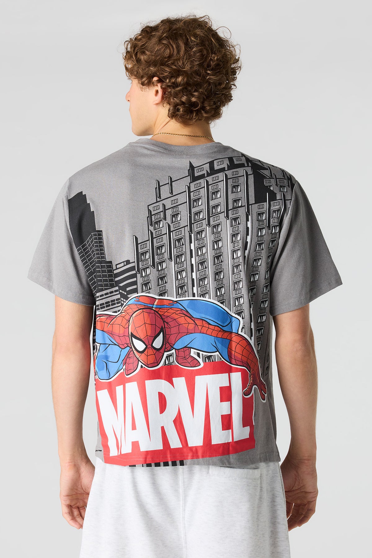 Alt View 2. Spider-Man Graphic T-Shirt - Charcoal