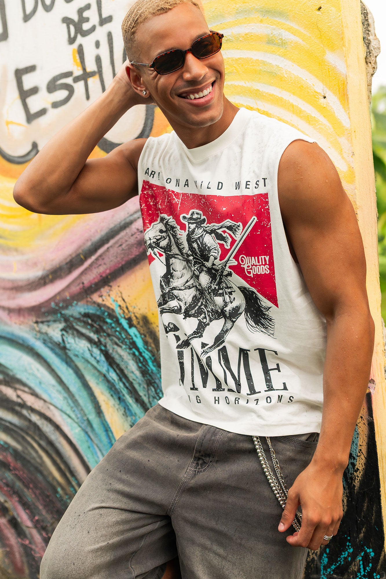 Wild West Graphic Muscle Tank – Urban Planet