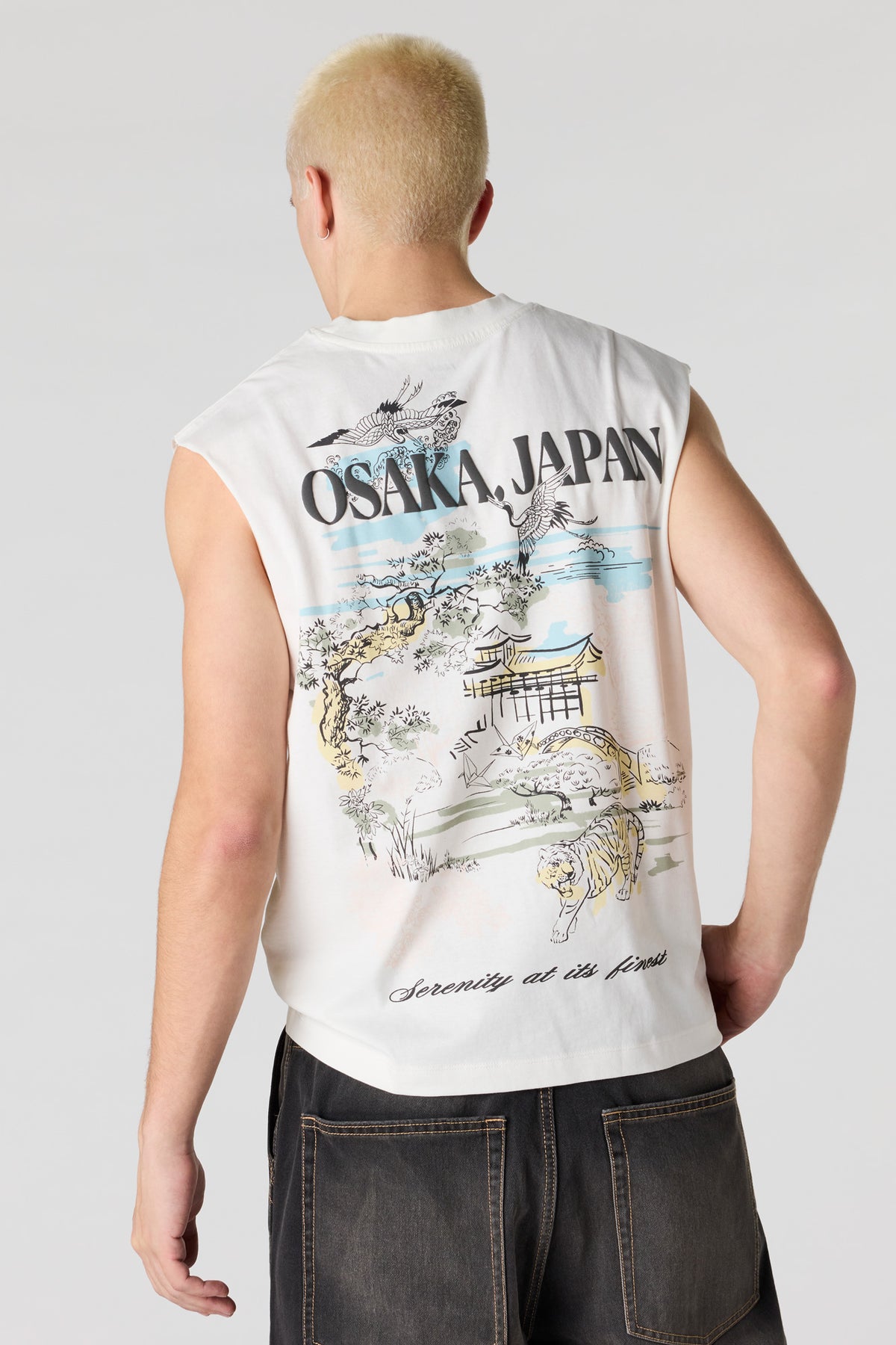 Débardeur sport à imprimé Japan