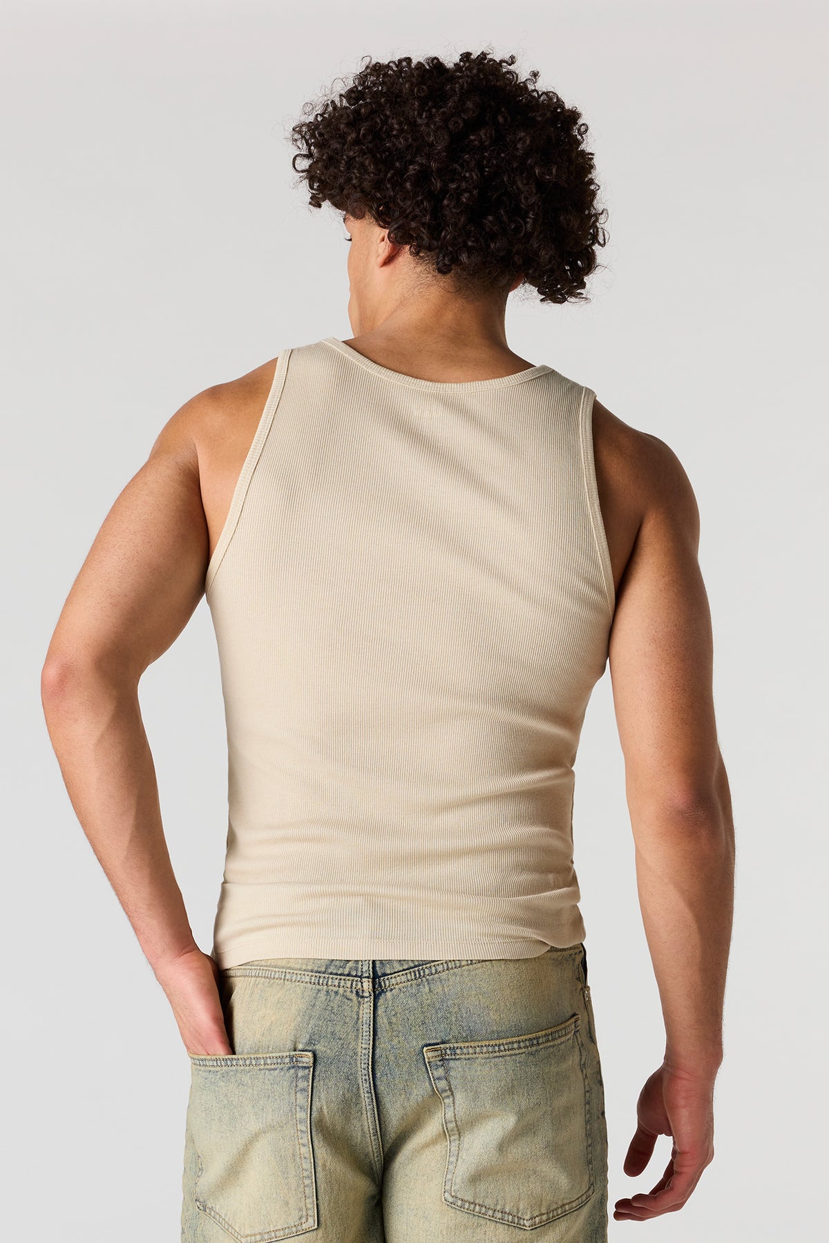 Vue alternative 2. Tricot de corps côtelé uni
