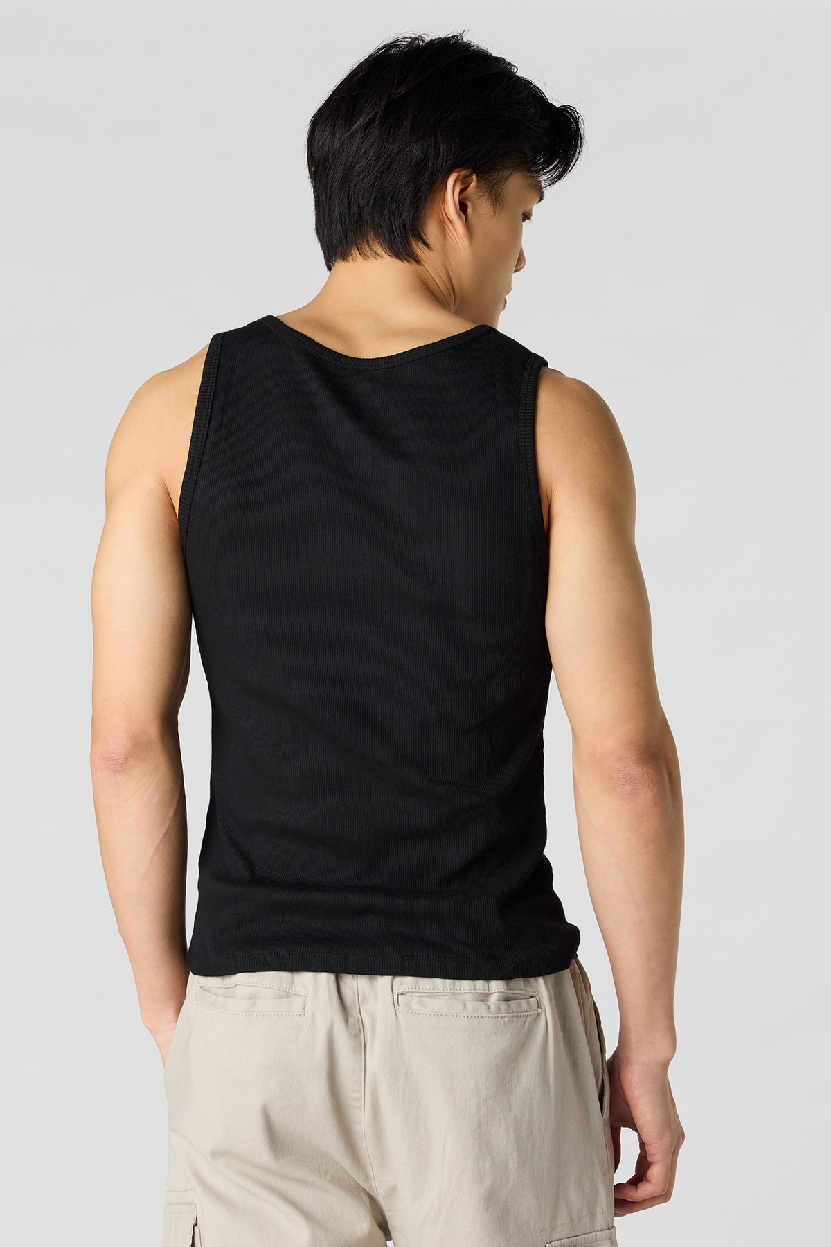 Vue alternative 2. Tricot de corps côtelé uni