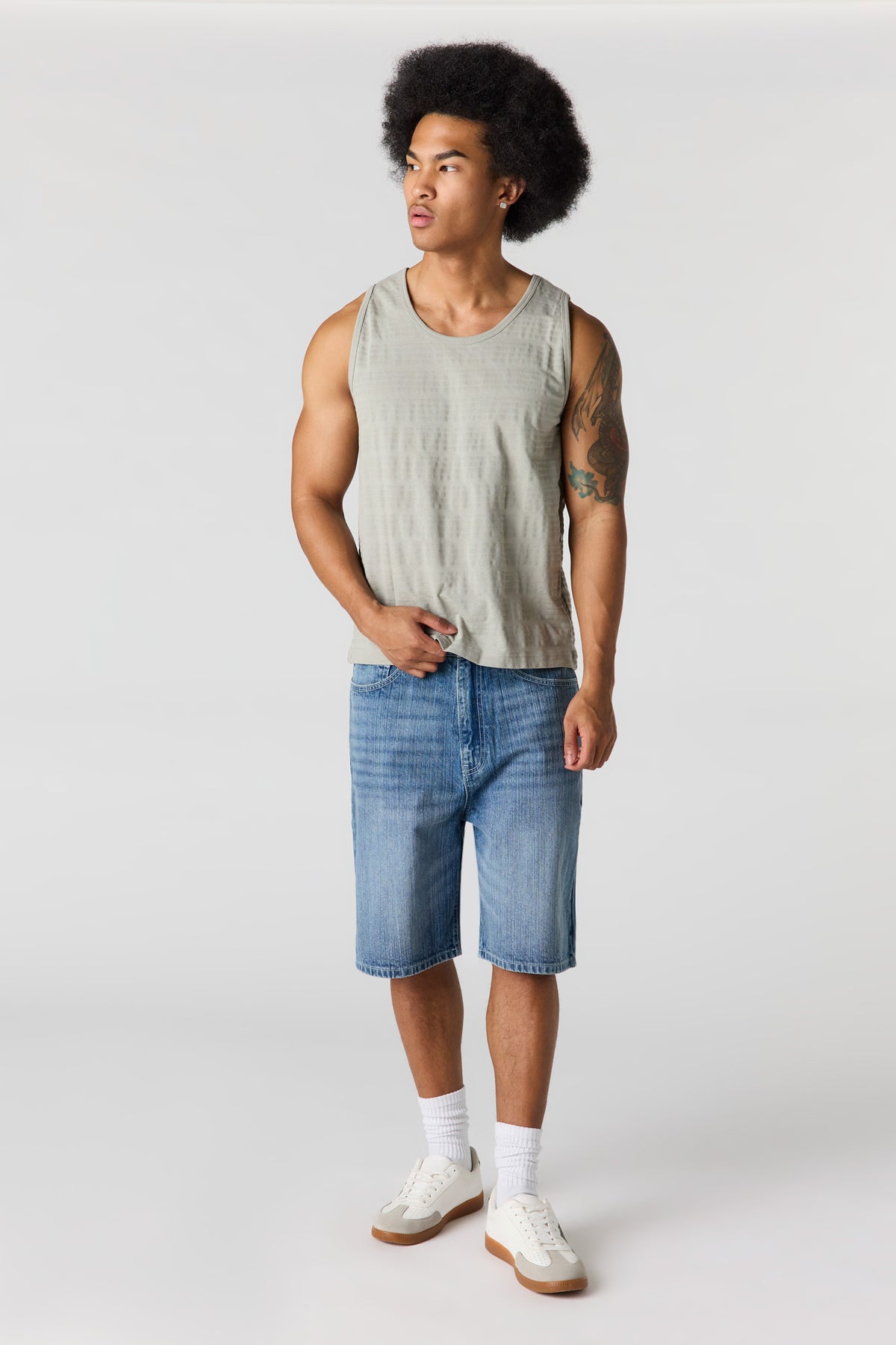 Alt View 3. Textured Tank - Sage
