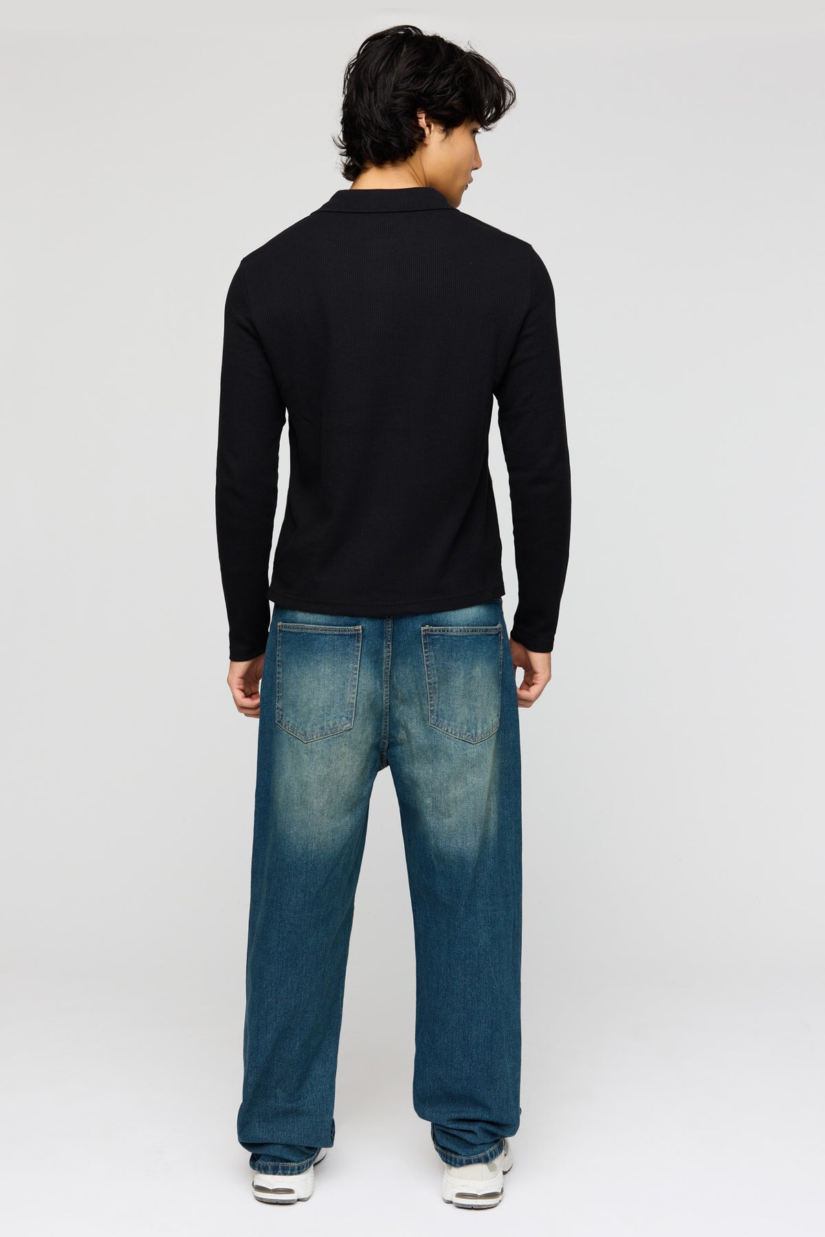 Alt View 3. Baggy Dark Jean - Midnight Blue