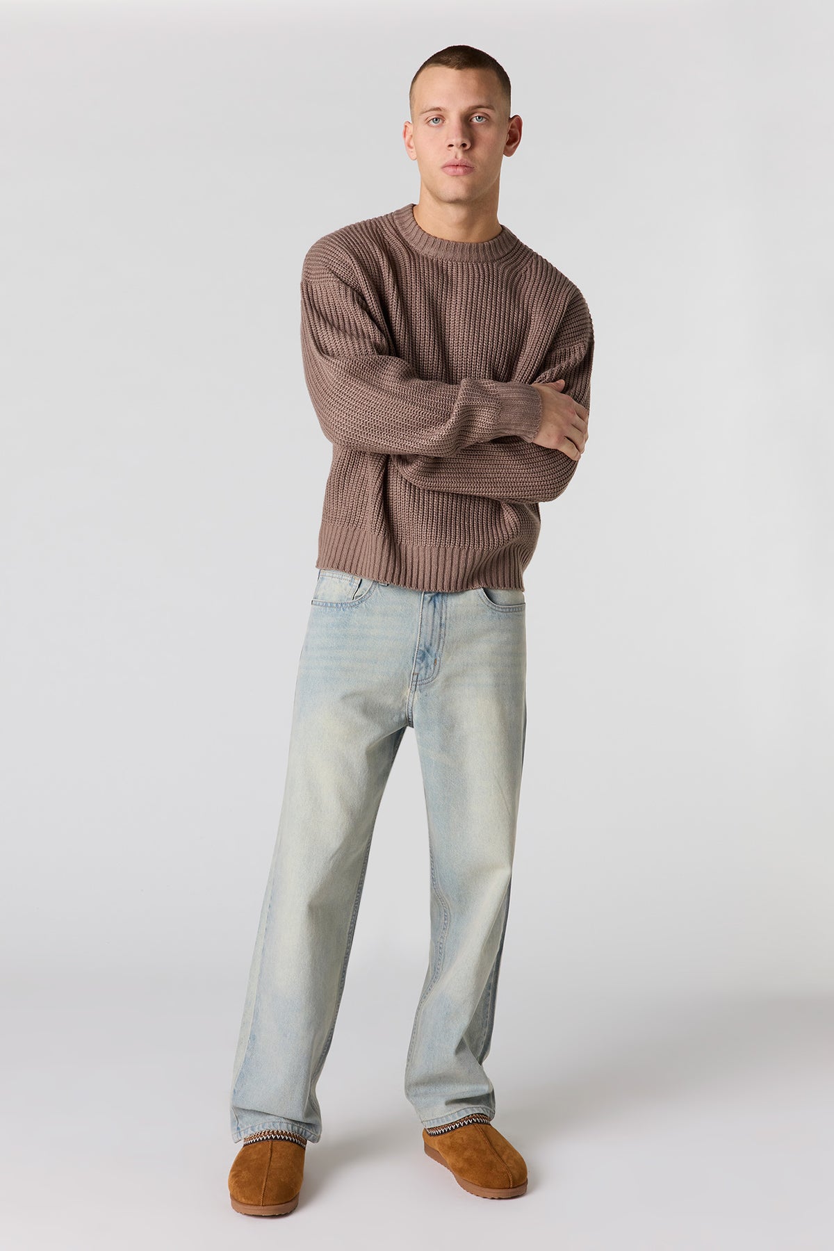 Alt View 2. Baggy Light Jean - Sky Blue