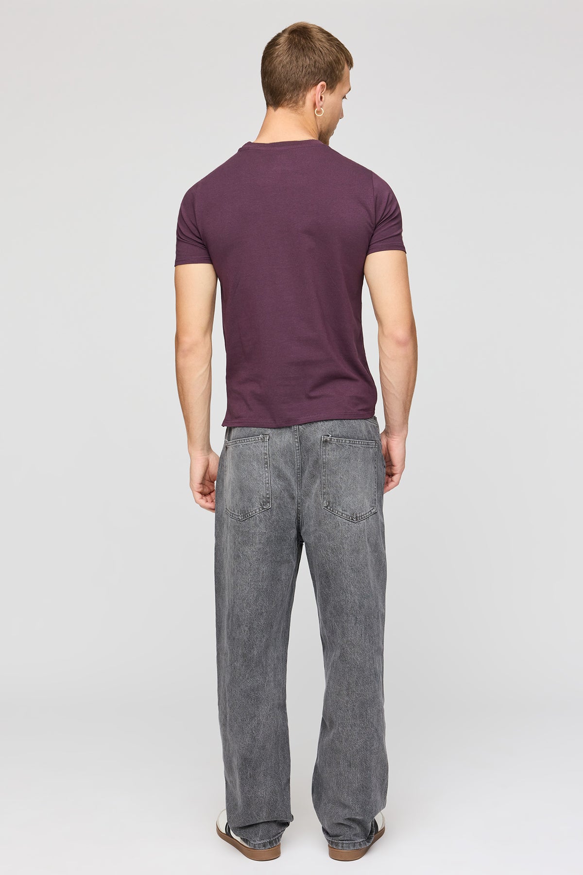 Alt View 3. Baggy Washed Black Jean - Black