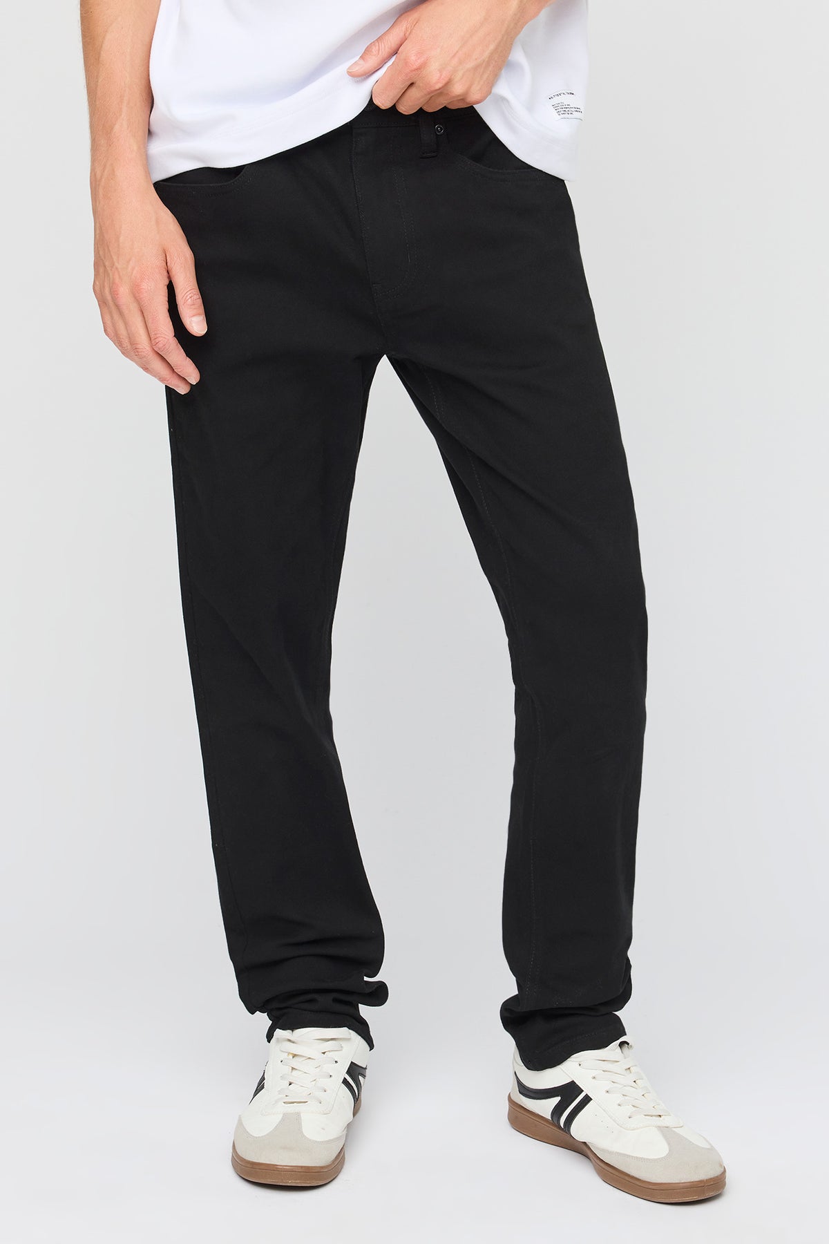 Jean mince extensible noir