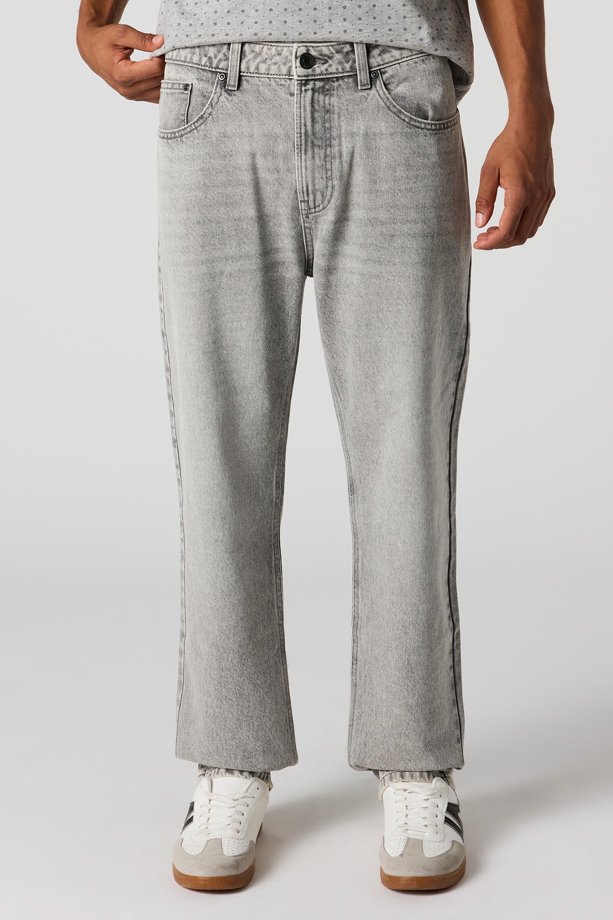 Straight Light Grey Jean - Light Grey