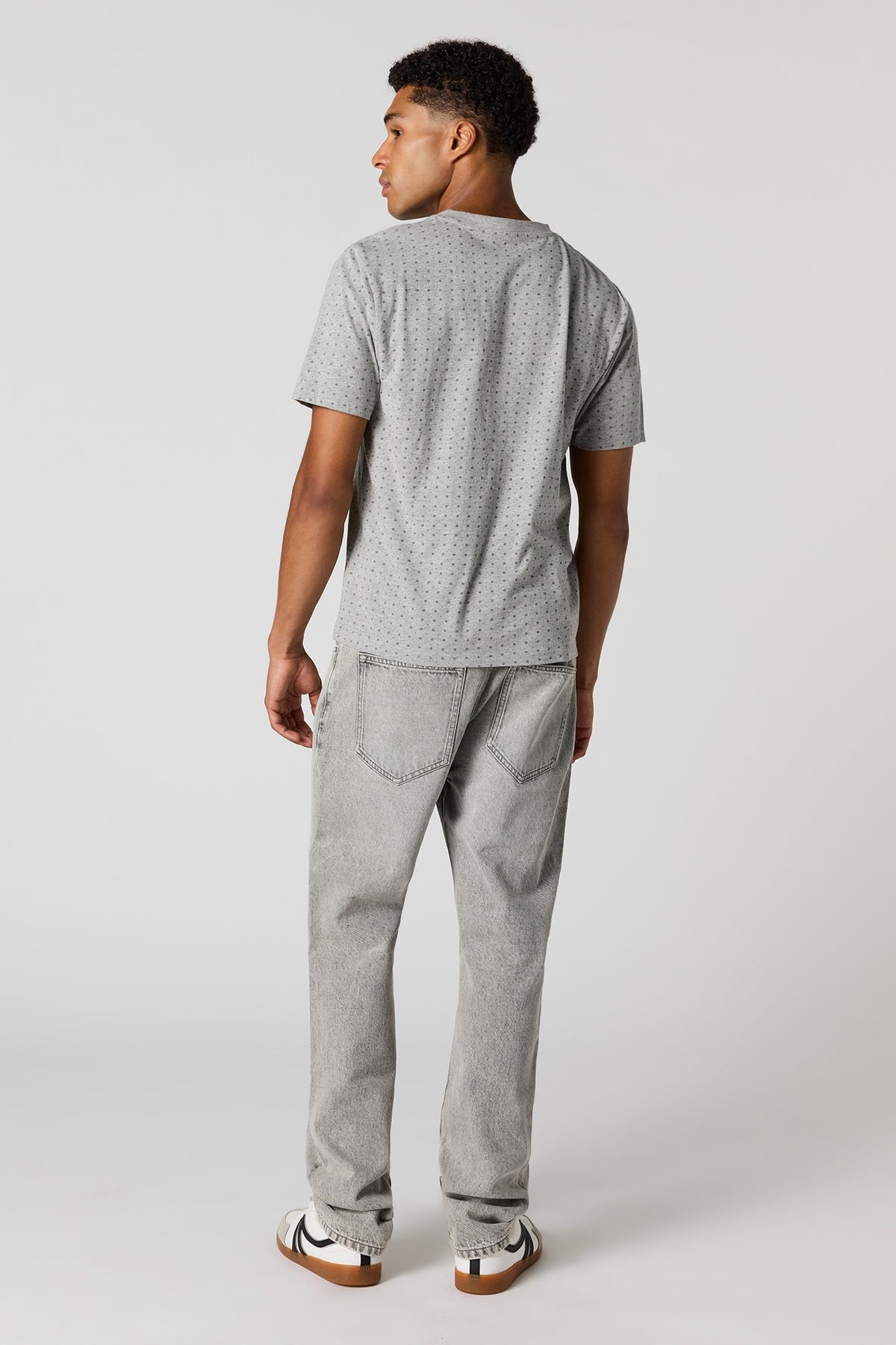 Alt View 3. Straight Light Grey Jean - Light Grey