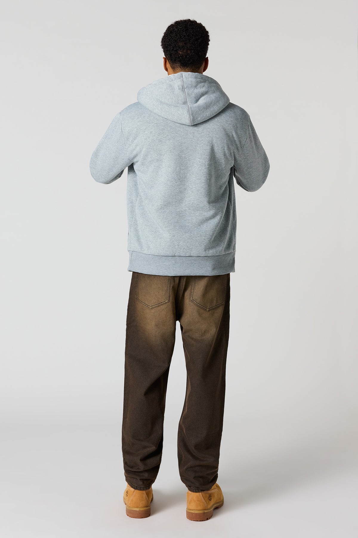 Vue alternative 3. Jean baggy délavé brun