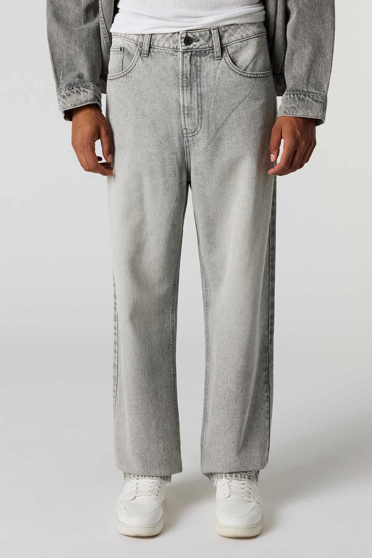 Jean baggy gris moyen