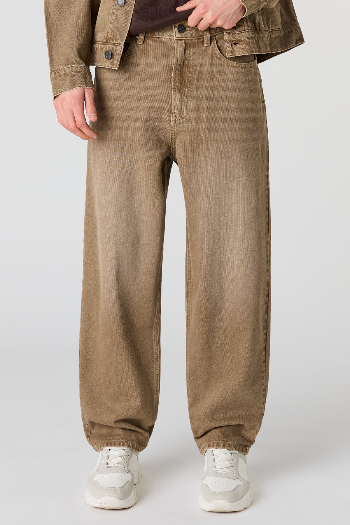 Baggy Light Brown Jean - Tan