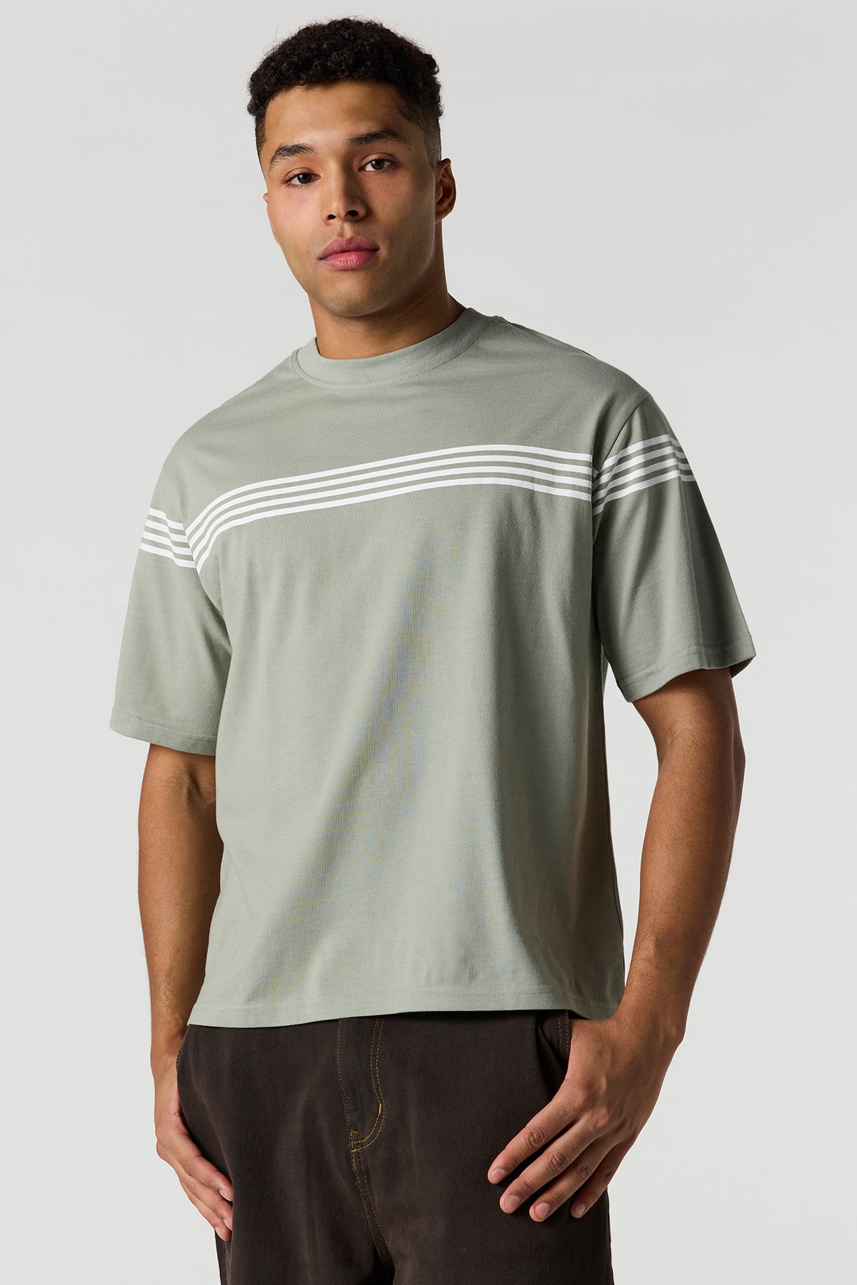 Striped T-Shirt - Dark Green
