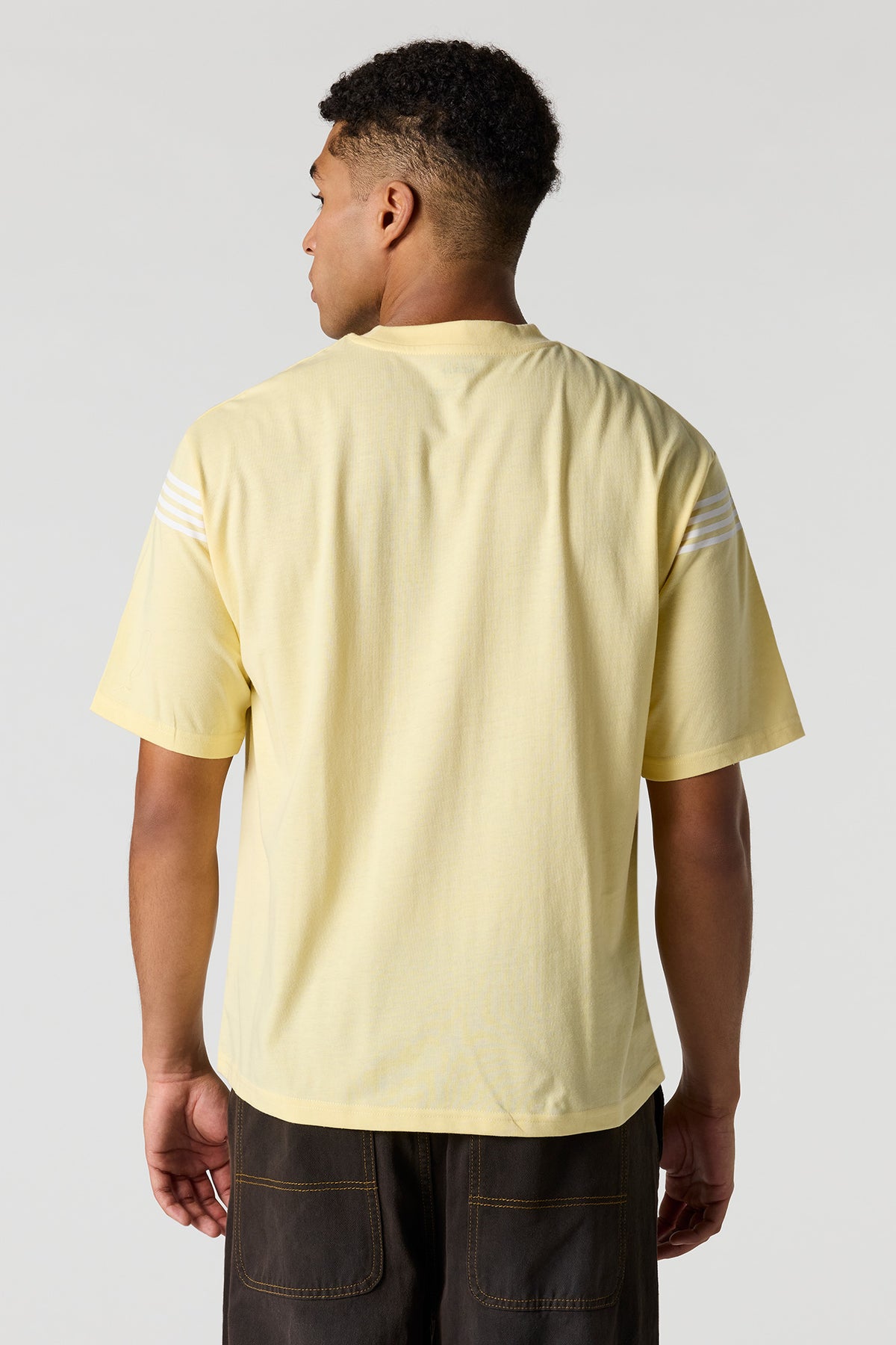 Alt View 2. Striped T-Shirt - Yellow