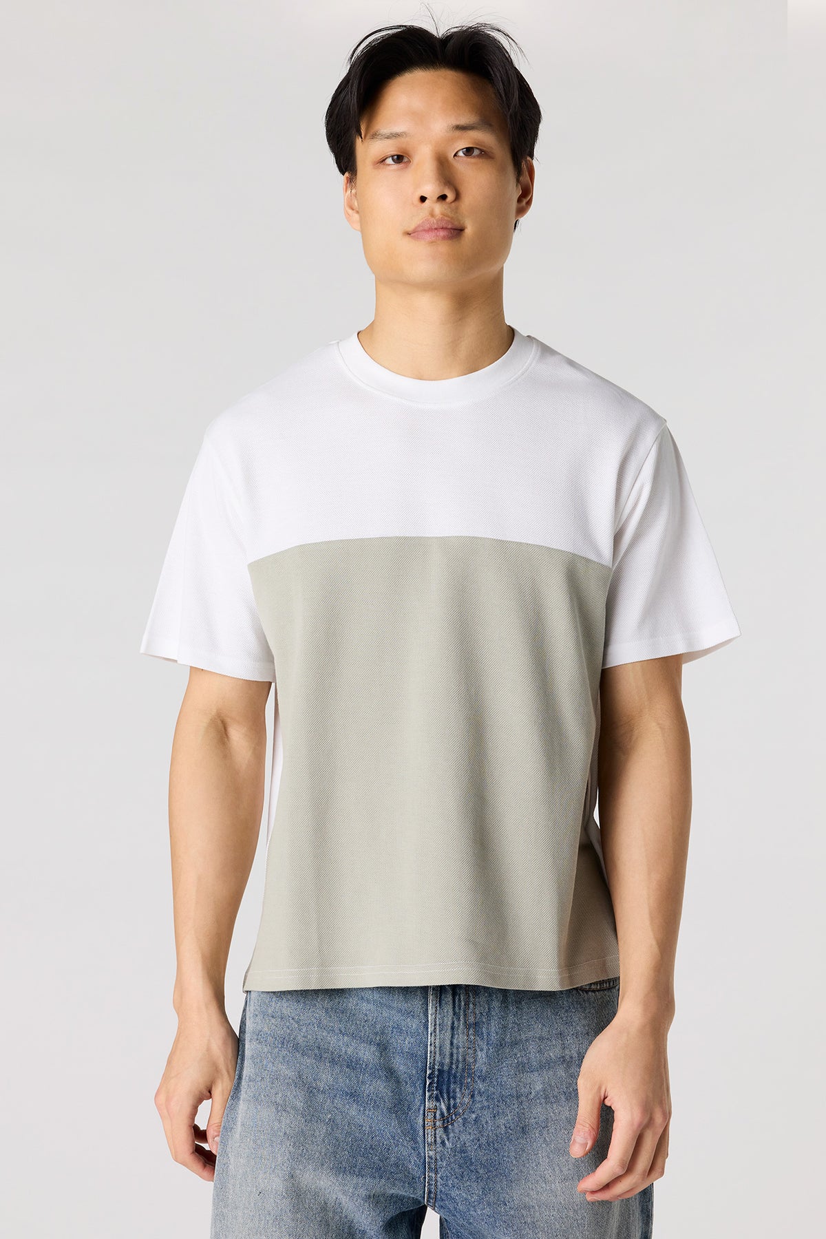 T-shirt avec blocs de couleurs