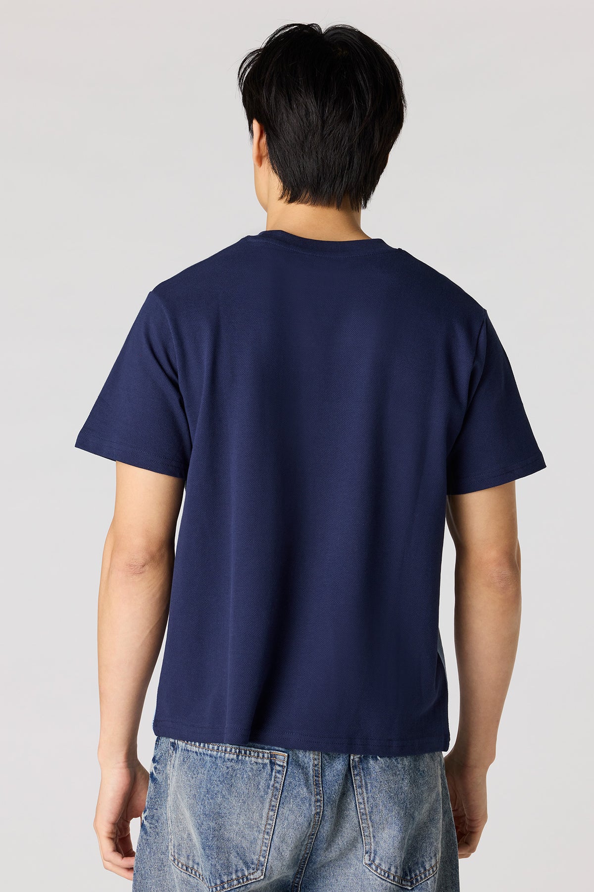 Alt View 2. Colourblock T-Shirt - Blue