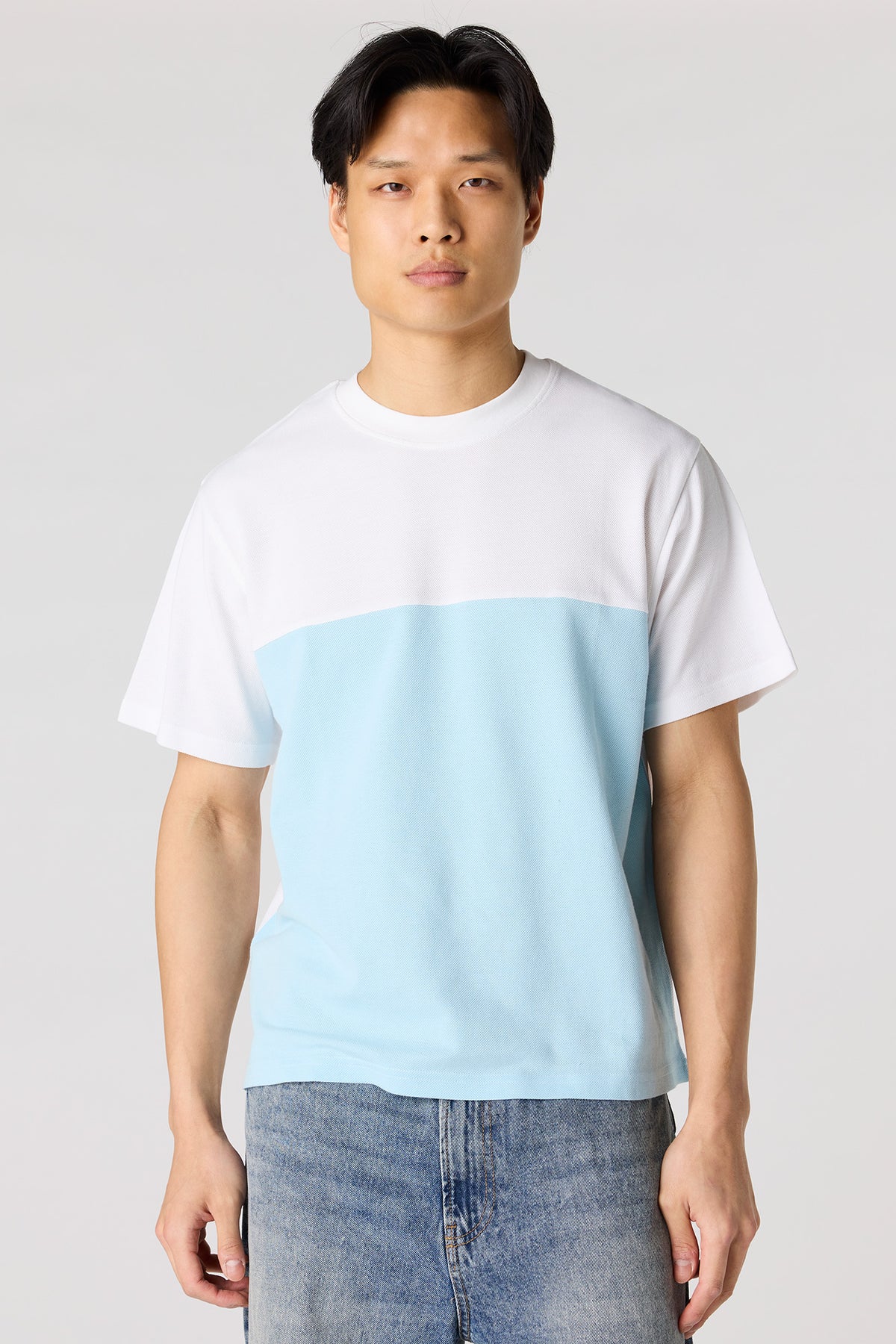T-shirt avec blocs de couleurs