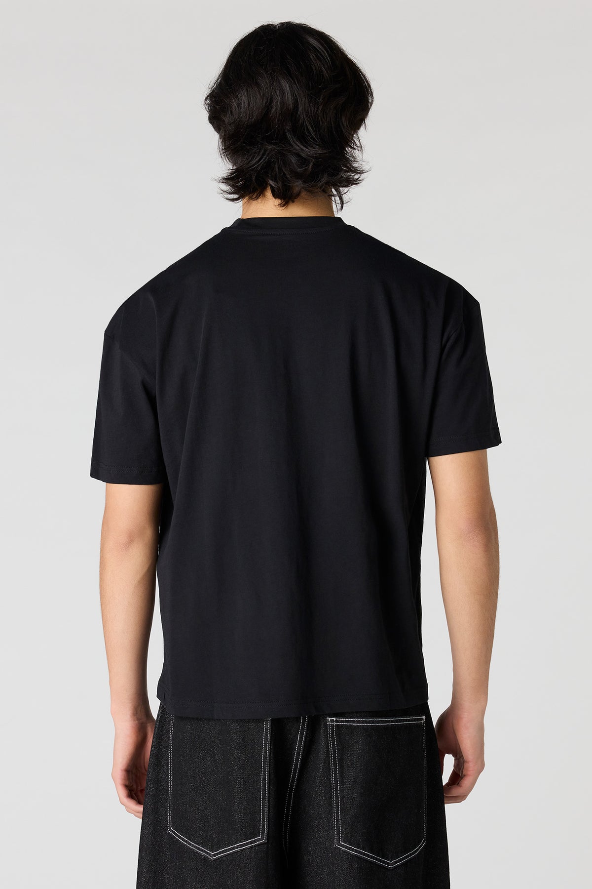 Alt View 5. Relaxed Crewneck T-Shirt - Blue