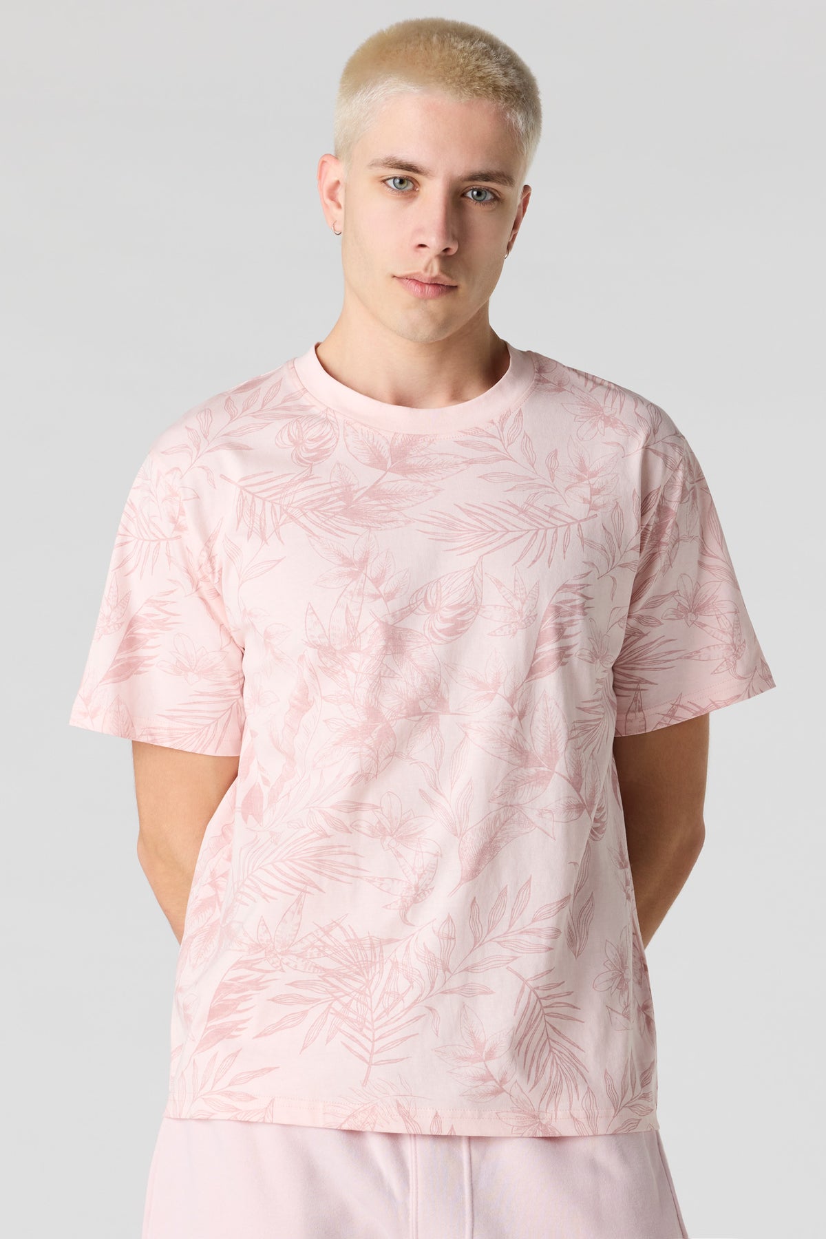 T-shirt à imprimé Feuille