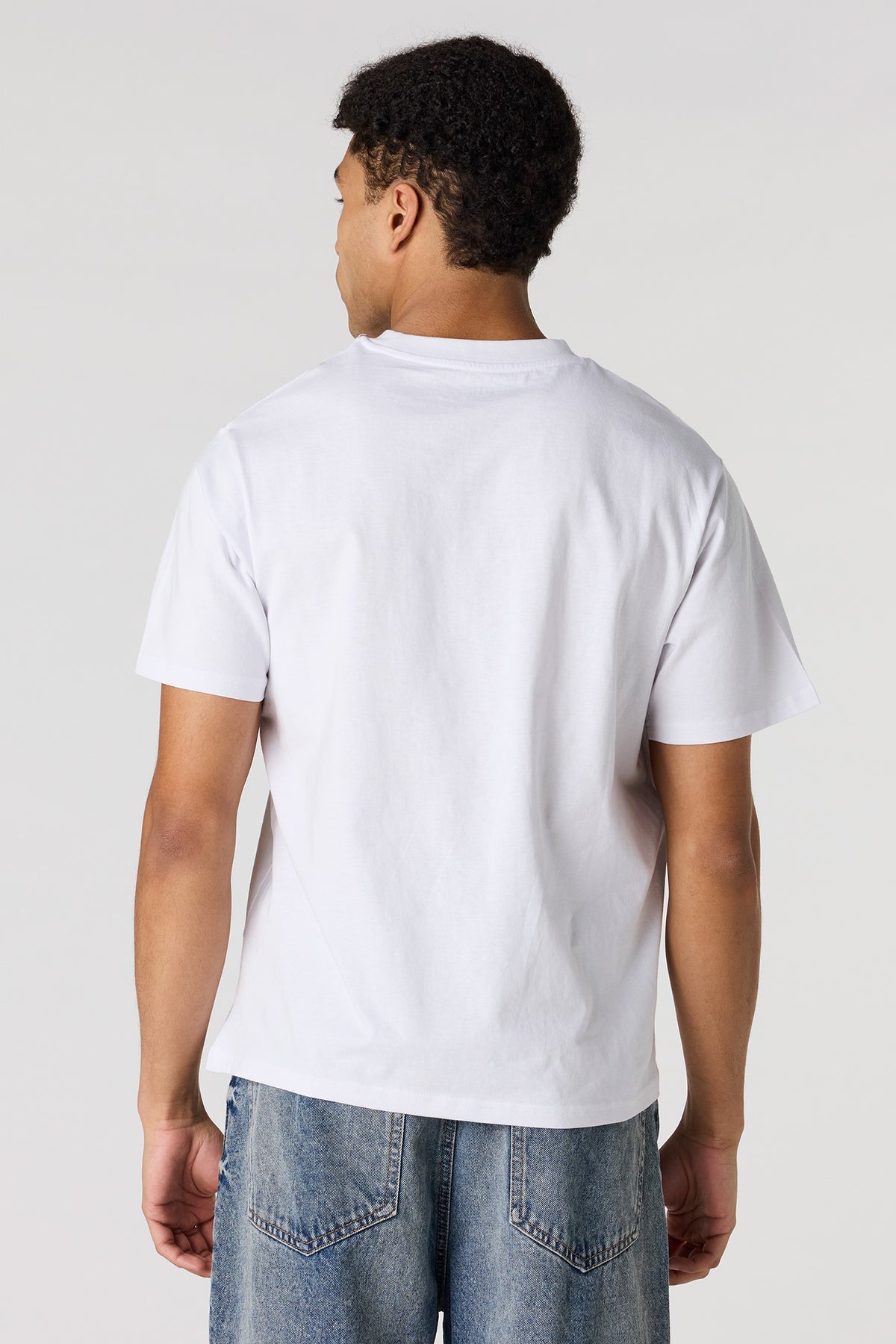 Alt View 2. Solid Crewneck T-Shirt - White
