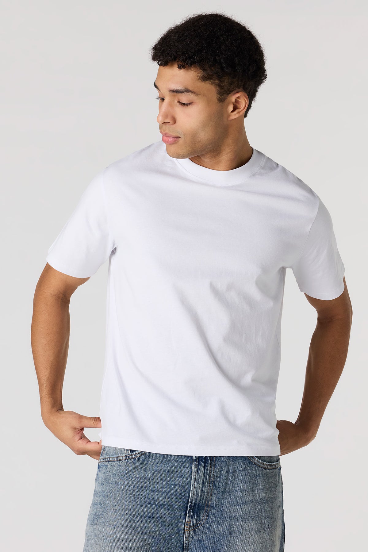 Solid Crewneck T-Shirt - White