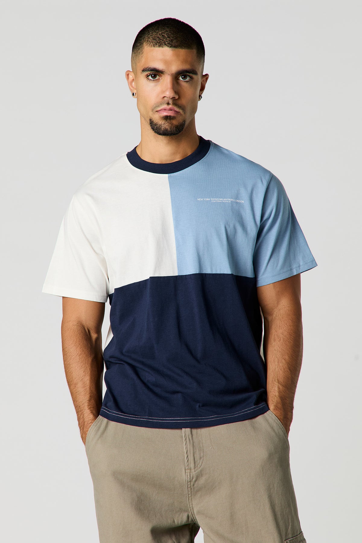 Colourblock T-Shirt - Blue