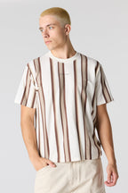 Destination Embroidered Striped T-Shirt