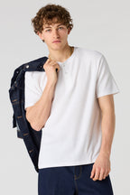 Waffle Knit Henley T-Shirt
