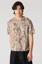 Camo Print Crewneck T-Shirt