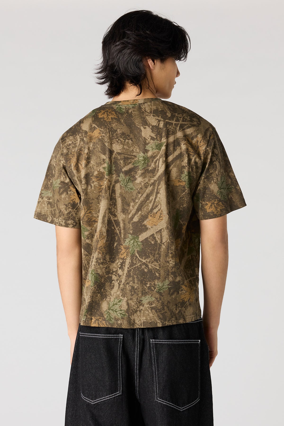 Vue alternative 2. T-shirt ras du cou avec motif camouflage