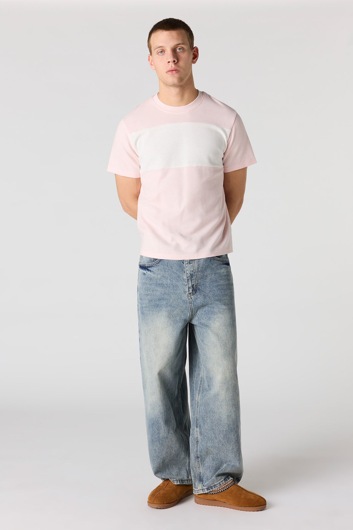 Alt View 3. Ottoman Colourblock T-Shirt - Pink