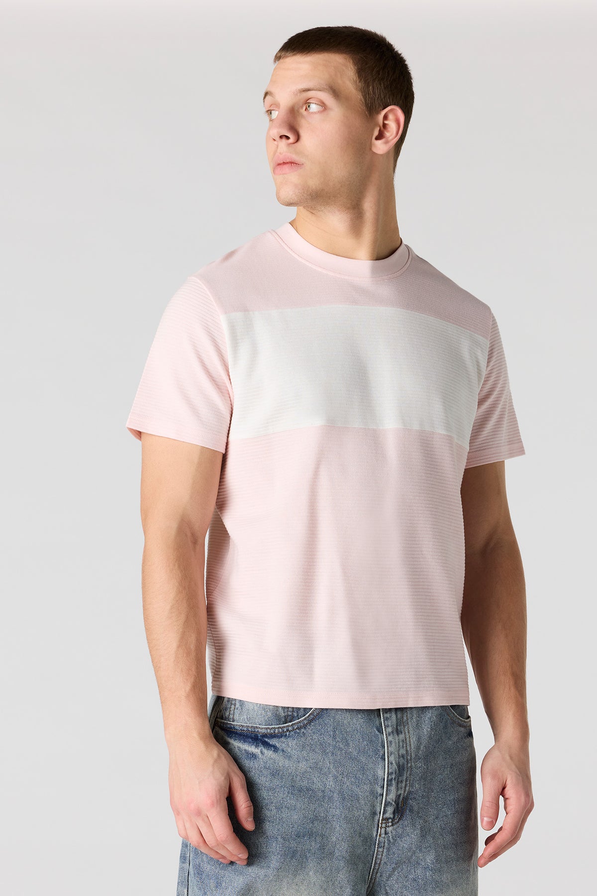 Ottoman Colourblock T-Shirt - Pink