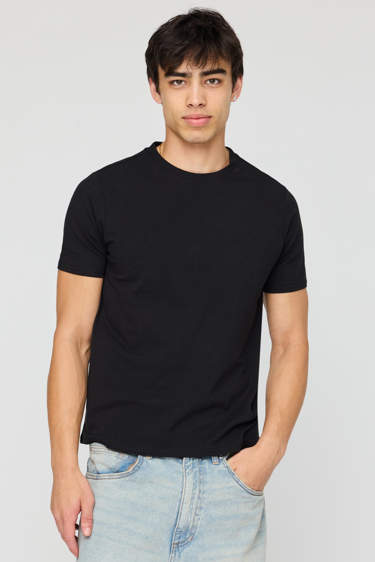 Stretch Slim Fit T-Shirt - Black