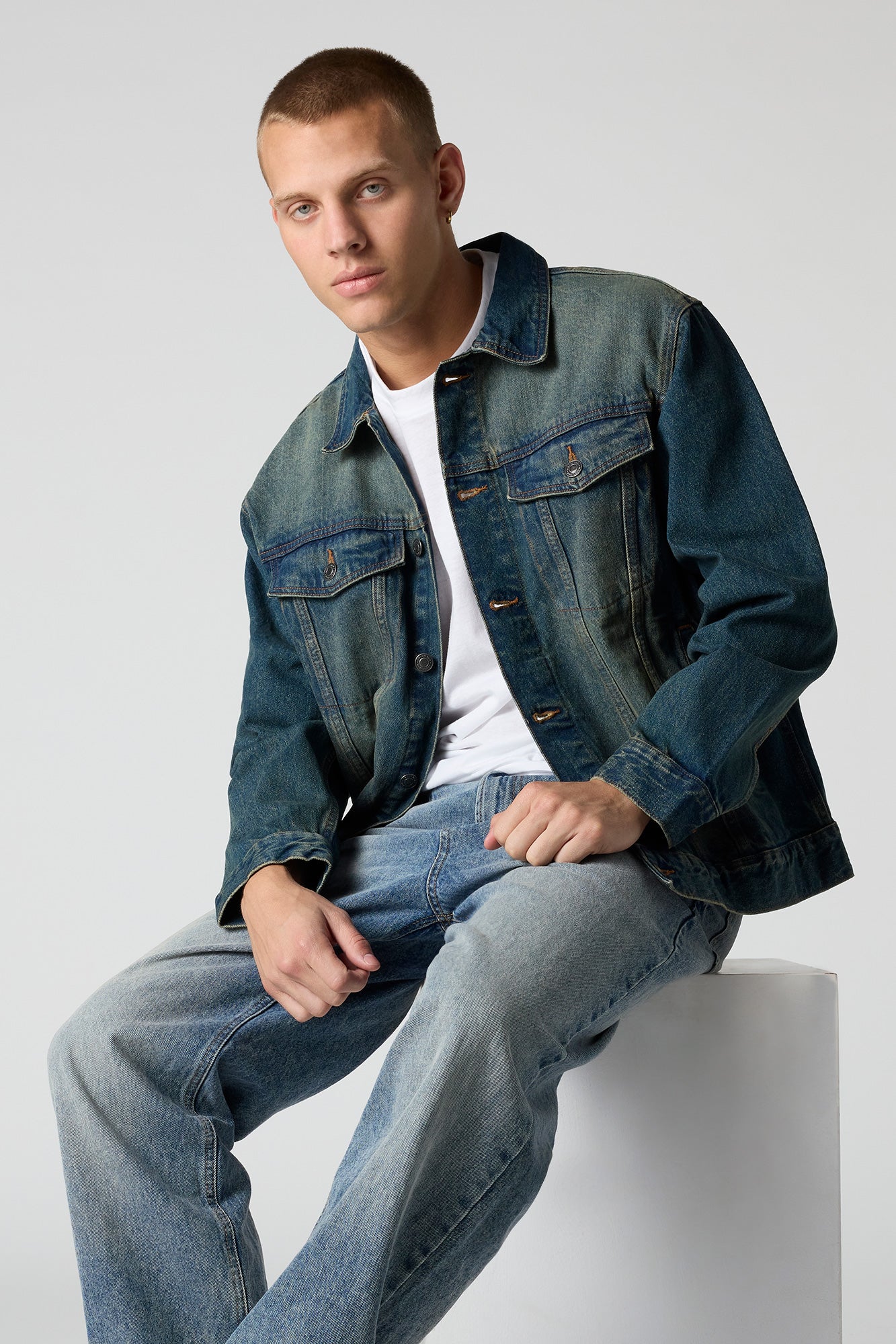 Relaxed Denim Trucker Jacket – Urban Planet