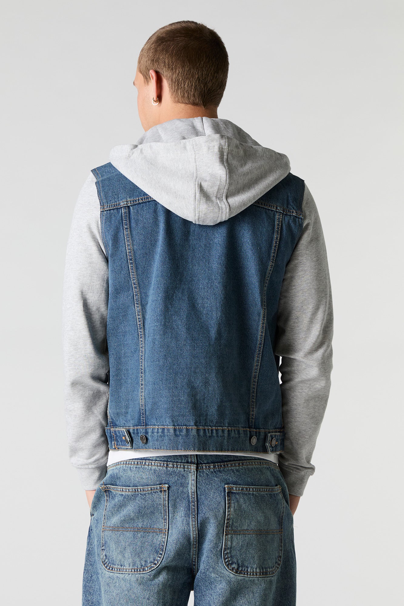 Hooded Denim Trucker Jacket – Urban Planet