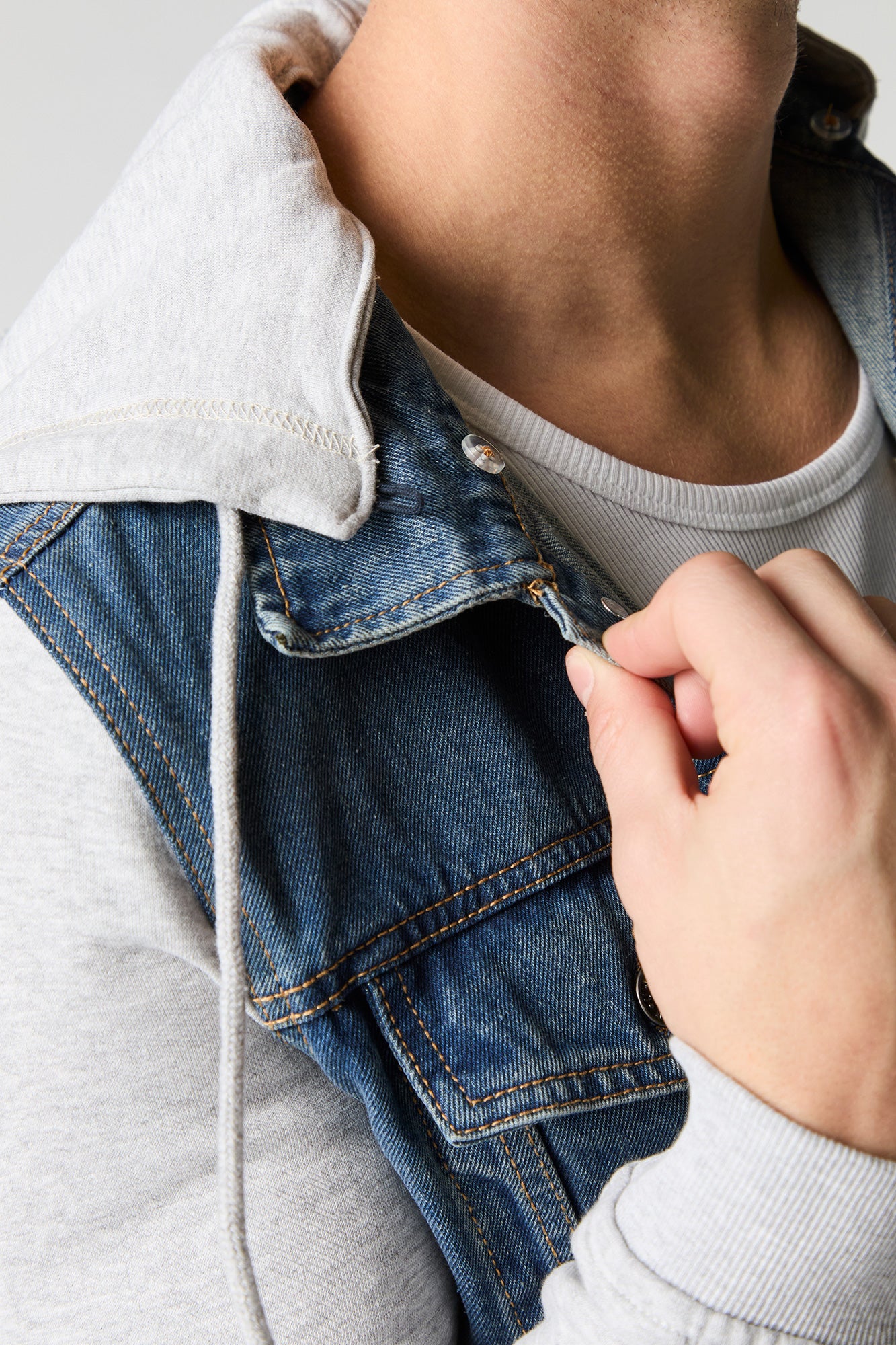 Hooded Denim Trucker Jacket – Urban Planet