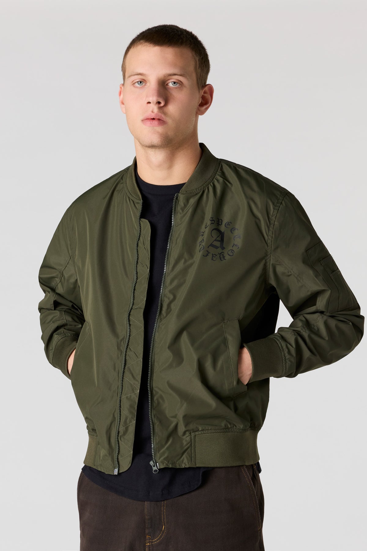 Vue alternative 2. Blouson aviateur imprimé
