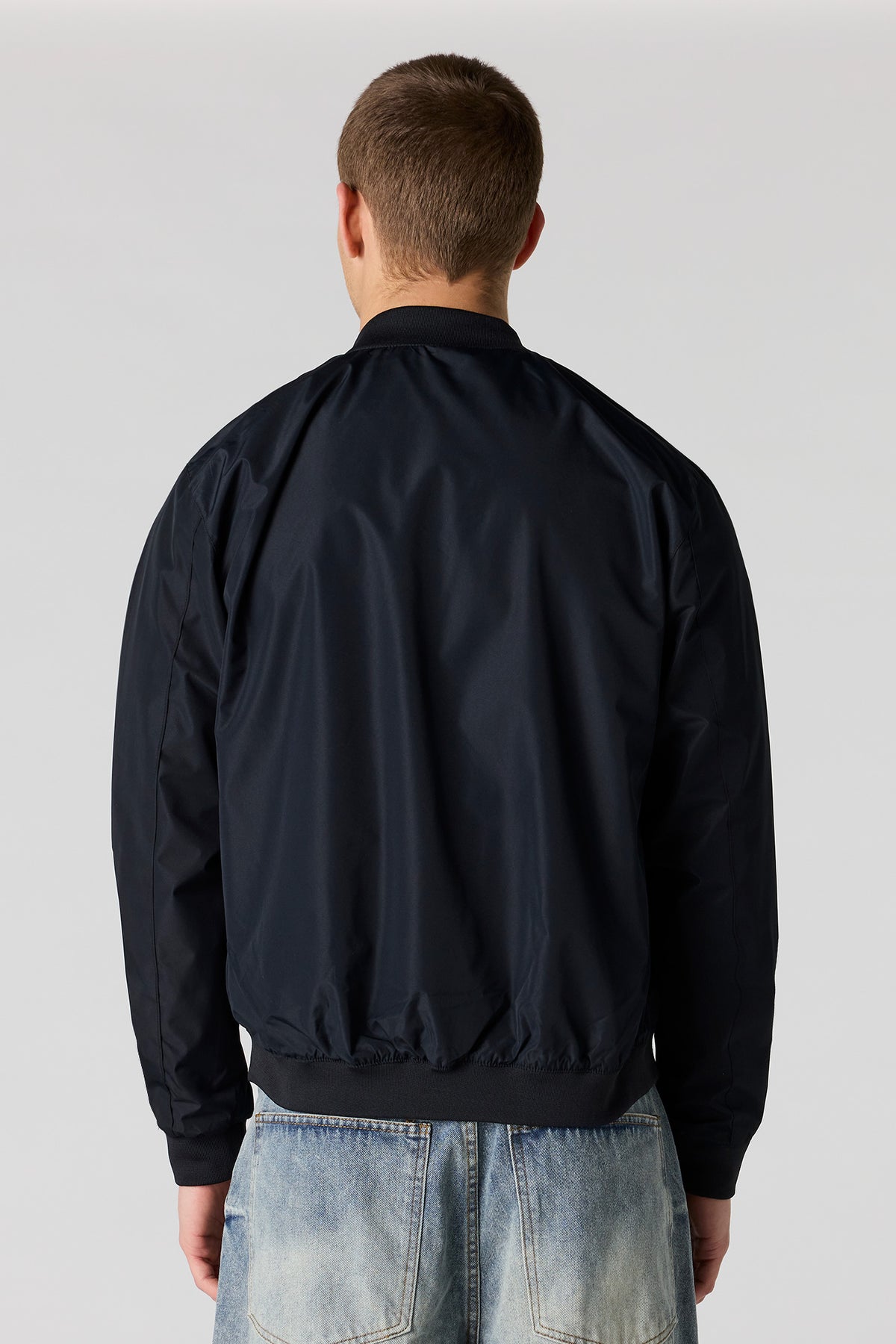Alt View 2. Bomber Jacket - Black