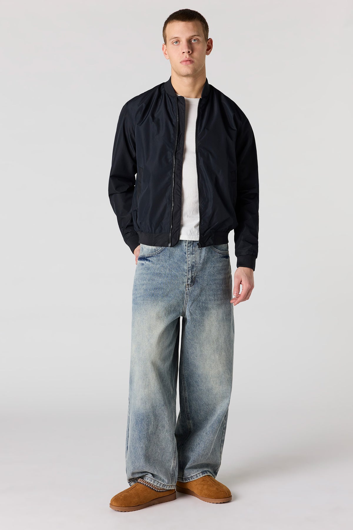 Alt View 3. Bomber Jacket - Black