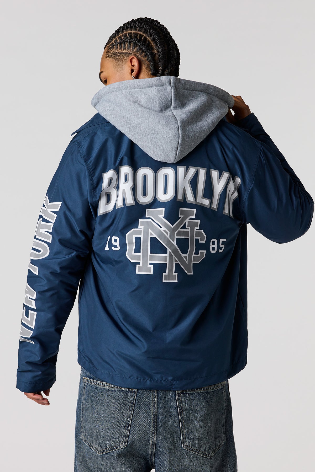 Vue alternative 2. Blouson aviateur à imprimé NY