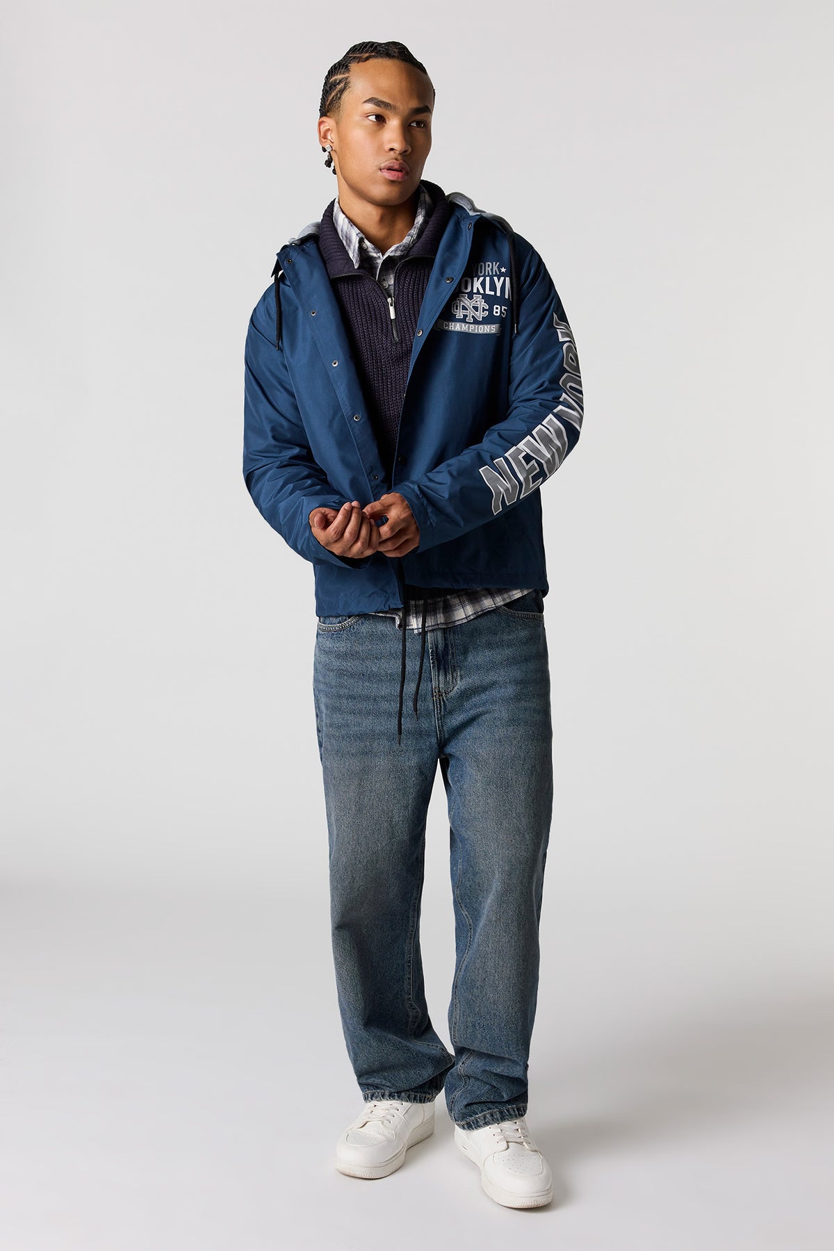Vue alternative 3. Blouson aviateur à imprimé NY