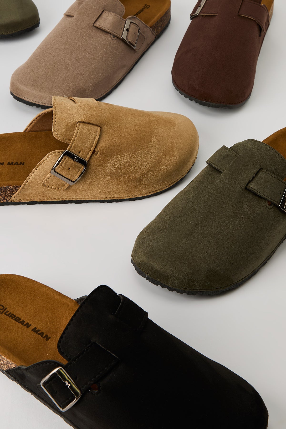 Alt View 4. Faux Suede Clog Sandal - Black