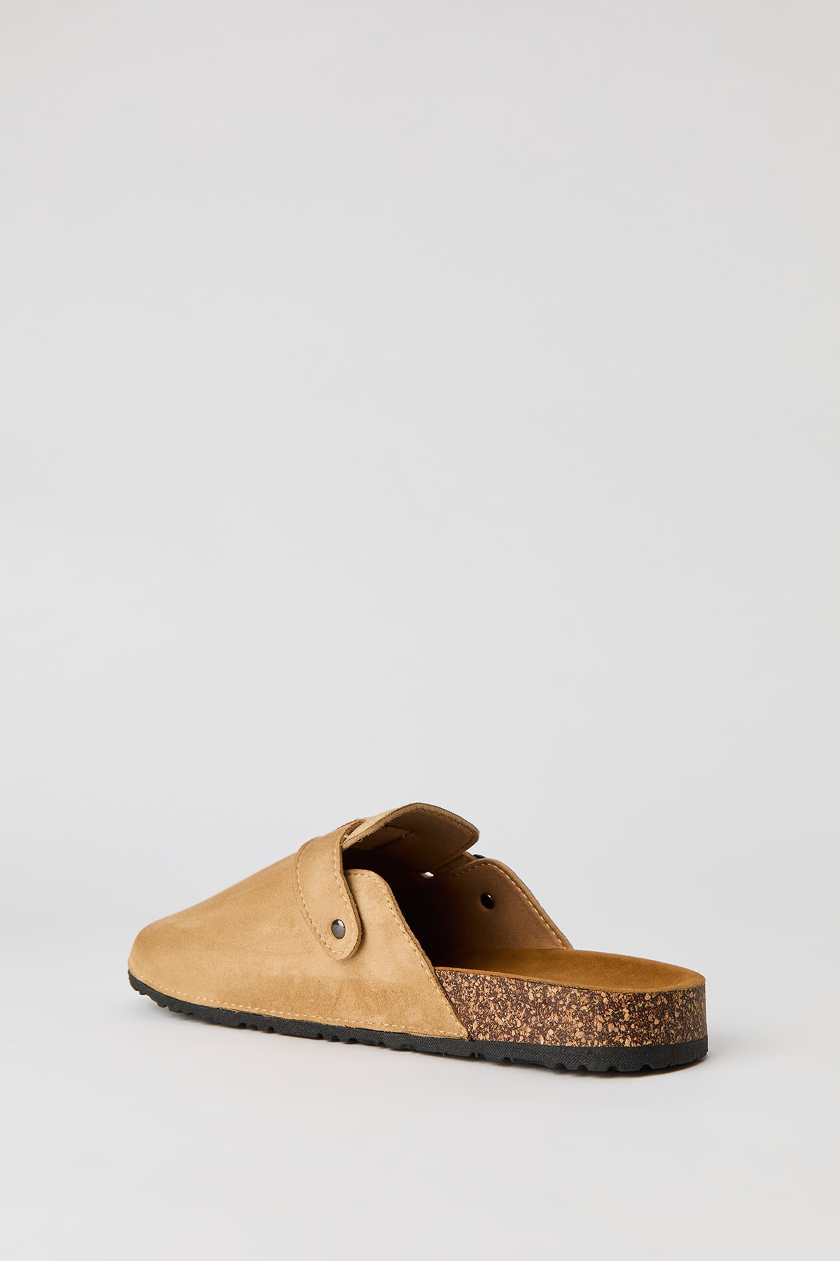 Alt View 3. Faux Suede Clog Sandal - Sand