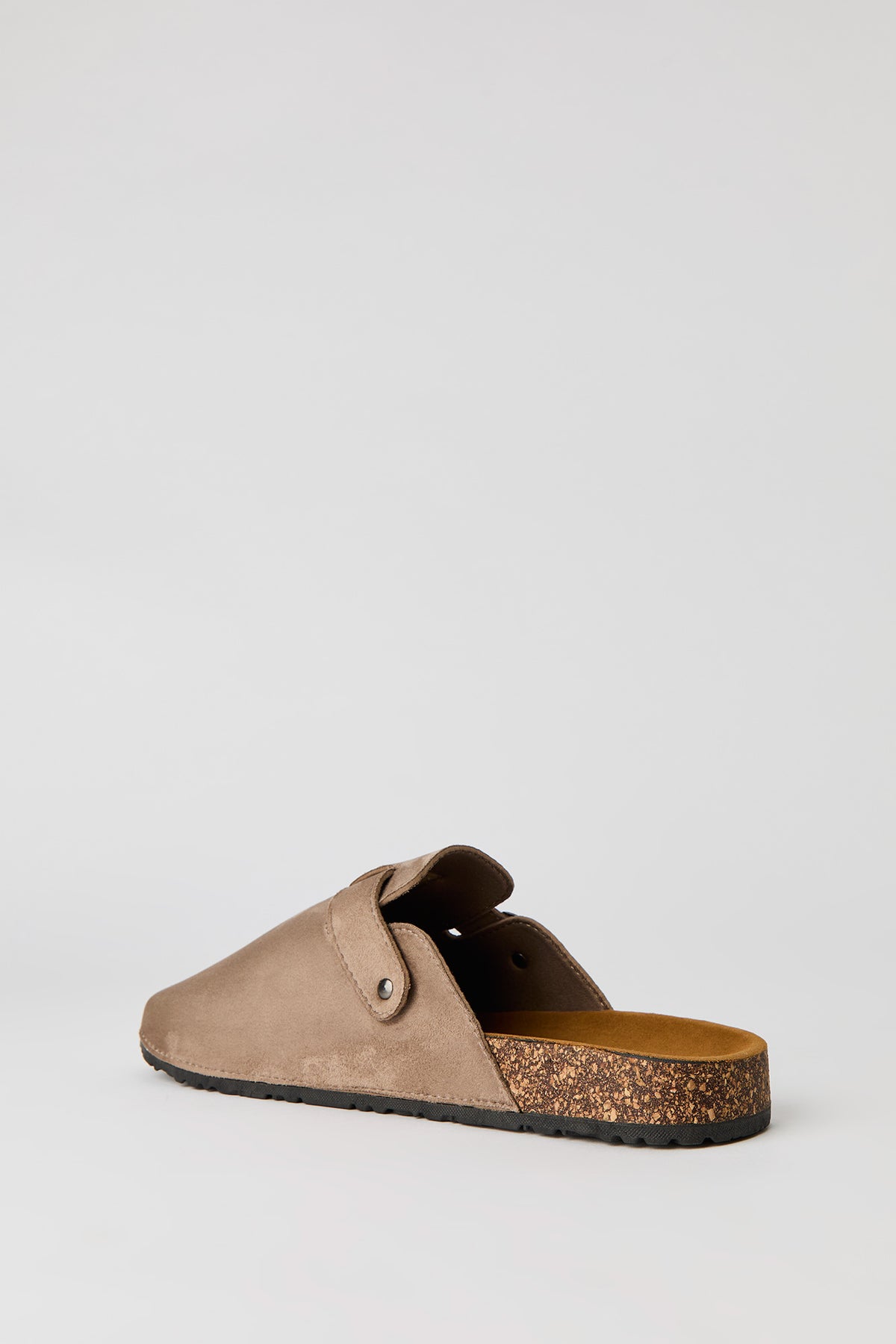 Alt View 3. Faux Suede Clog Sandal - Beige