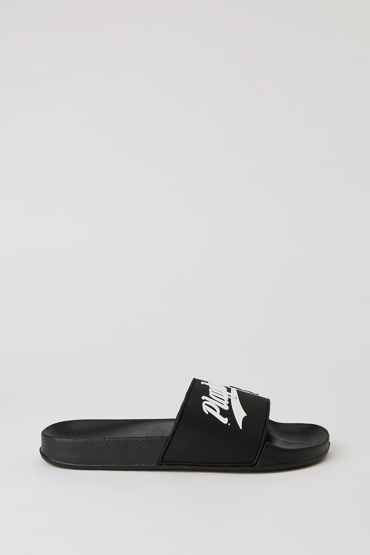Playboy Embossed Slide - Black