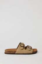 Double Buckle Cork Sandal
