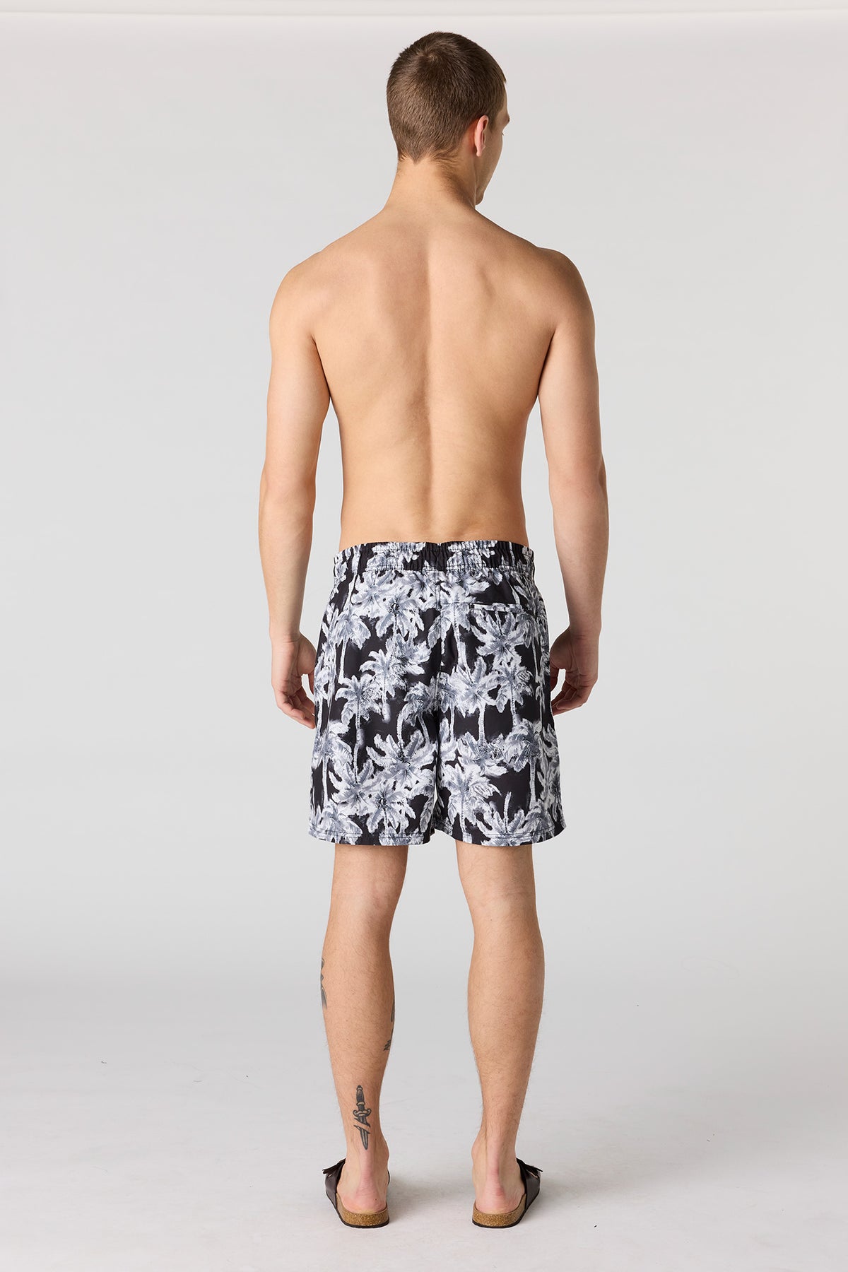 Vue alternative 3. Short de baignade à imprimé Palmier