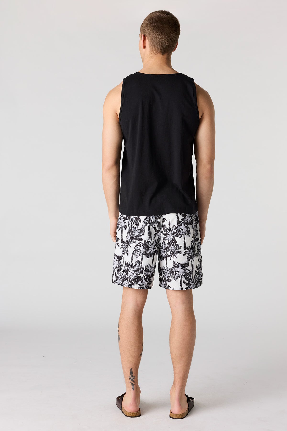 Vue alternative 3. Short de baignade à imprimé Palmier