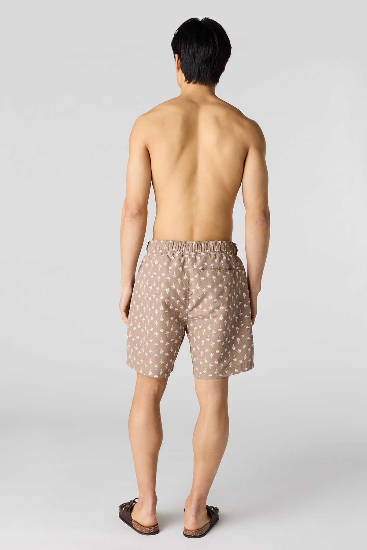 Alt View 3. Printed Swim Short - Beige