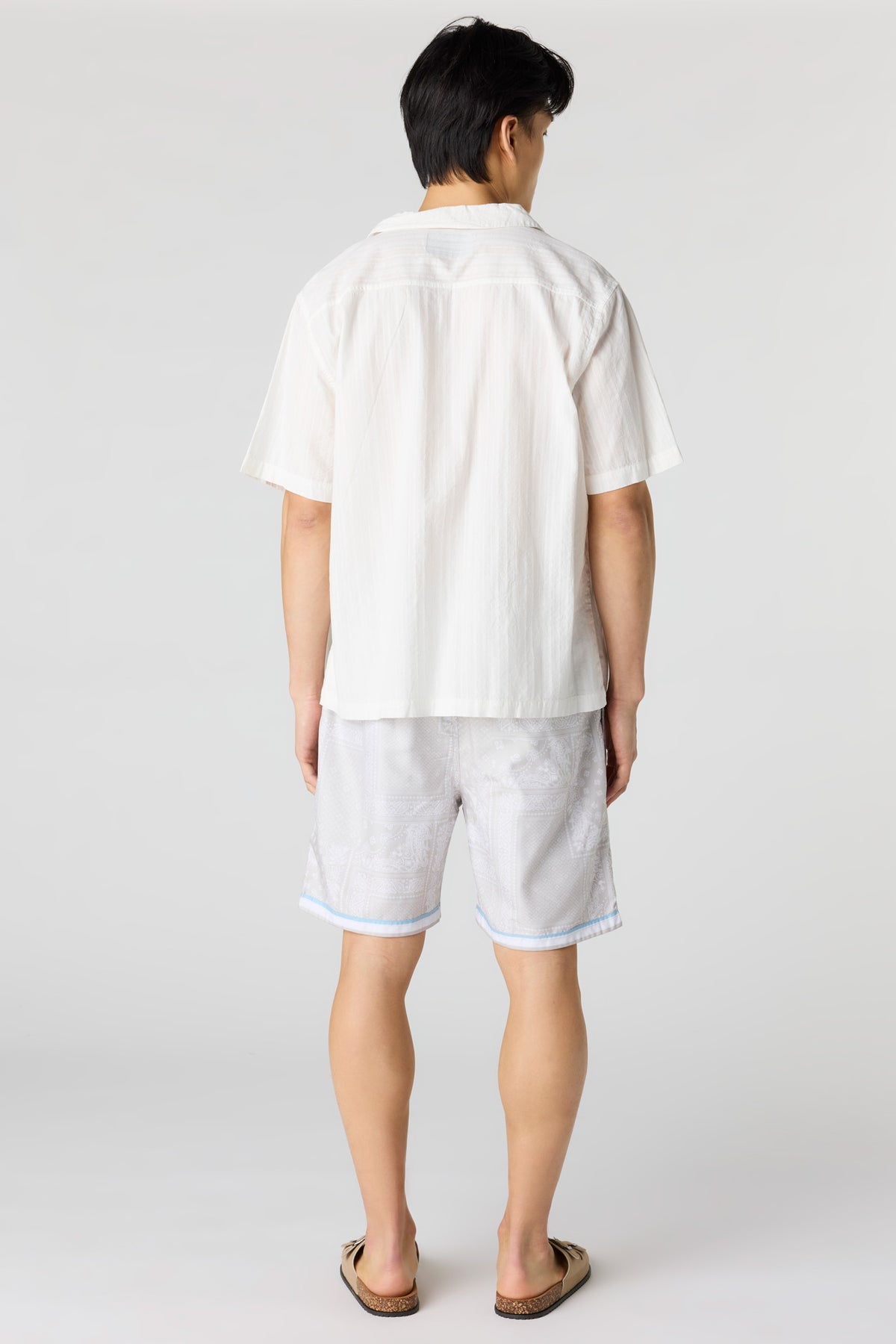 Alt View 4. Printed Swim Short - Beige