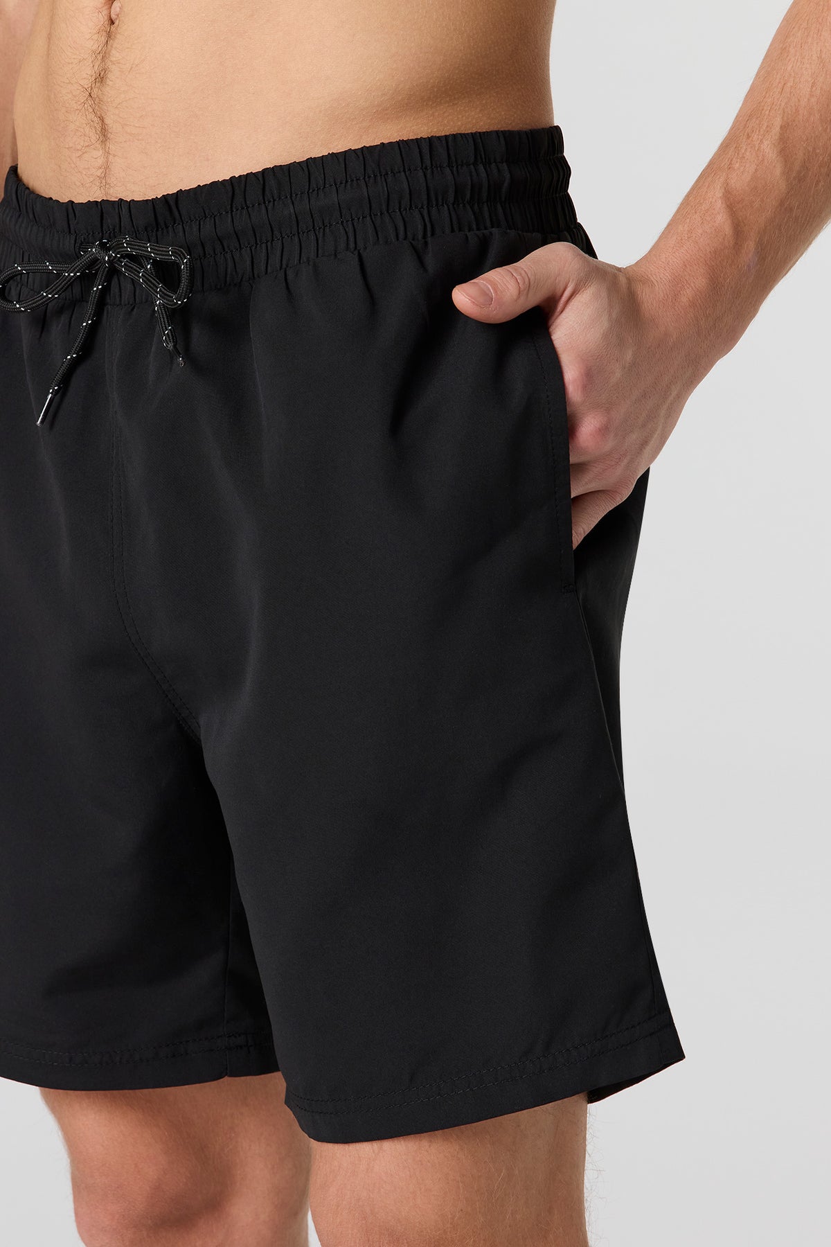 Alt View 4. Solid Swim Short - Black